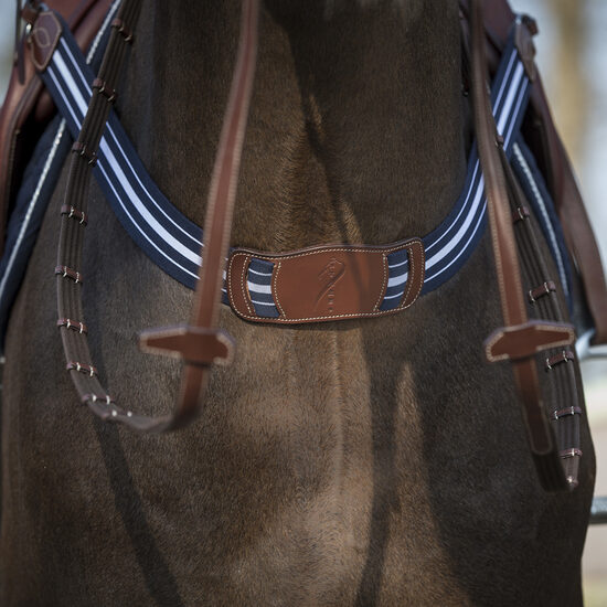 Elastic breast collar