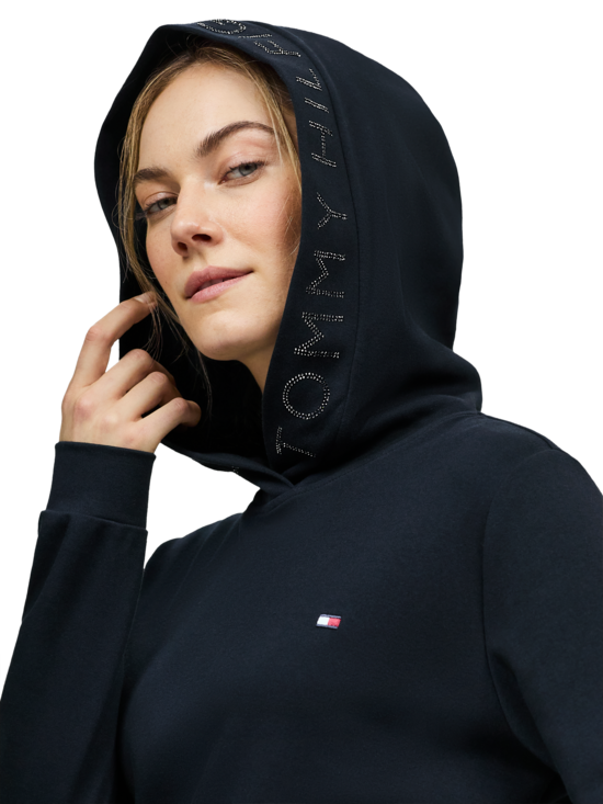 Tommy Hilfilger Equestrian Laurens Rhinestone Hoodie DESERT SKY 